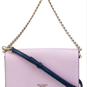 Kate Spade New York Cameron Lavender and Navy Cross Body Bag